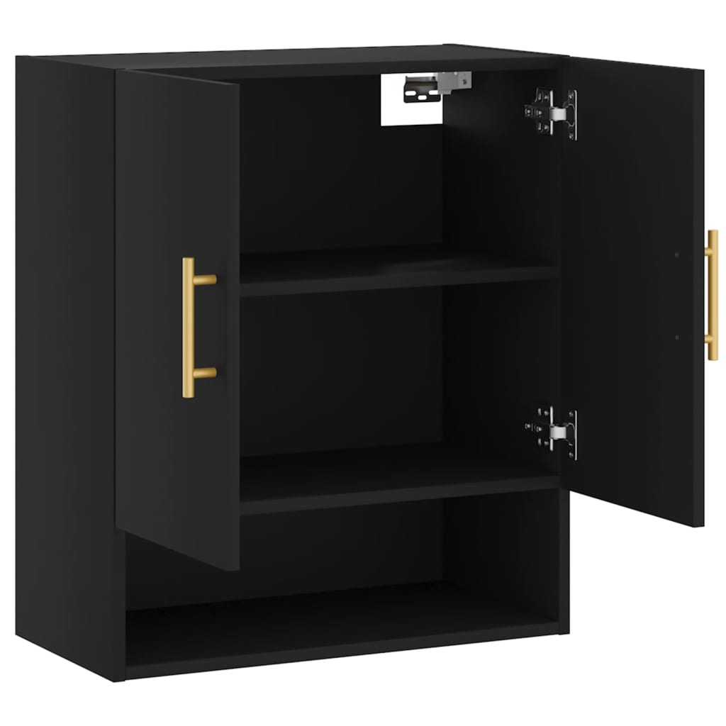 Zidni ormarić crni 60 x 31 x 70 cm od konstruiranog drva