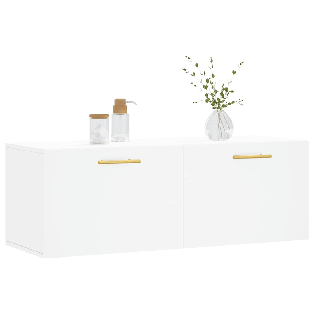 Zidni ormarić bijeli 100 x 36,5 x 35 cm od konstruiranog drva