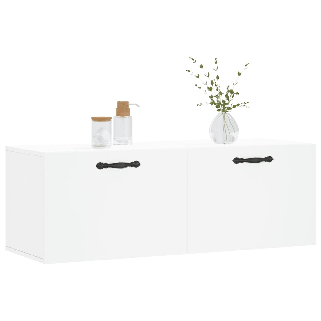 Zidni ormarić bijeli 100 x 36,5 x 35 cm od konstruiranog drva
