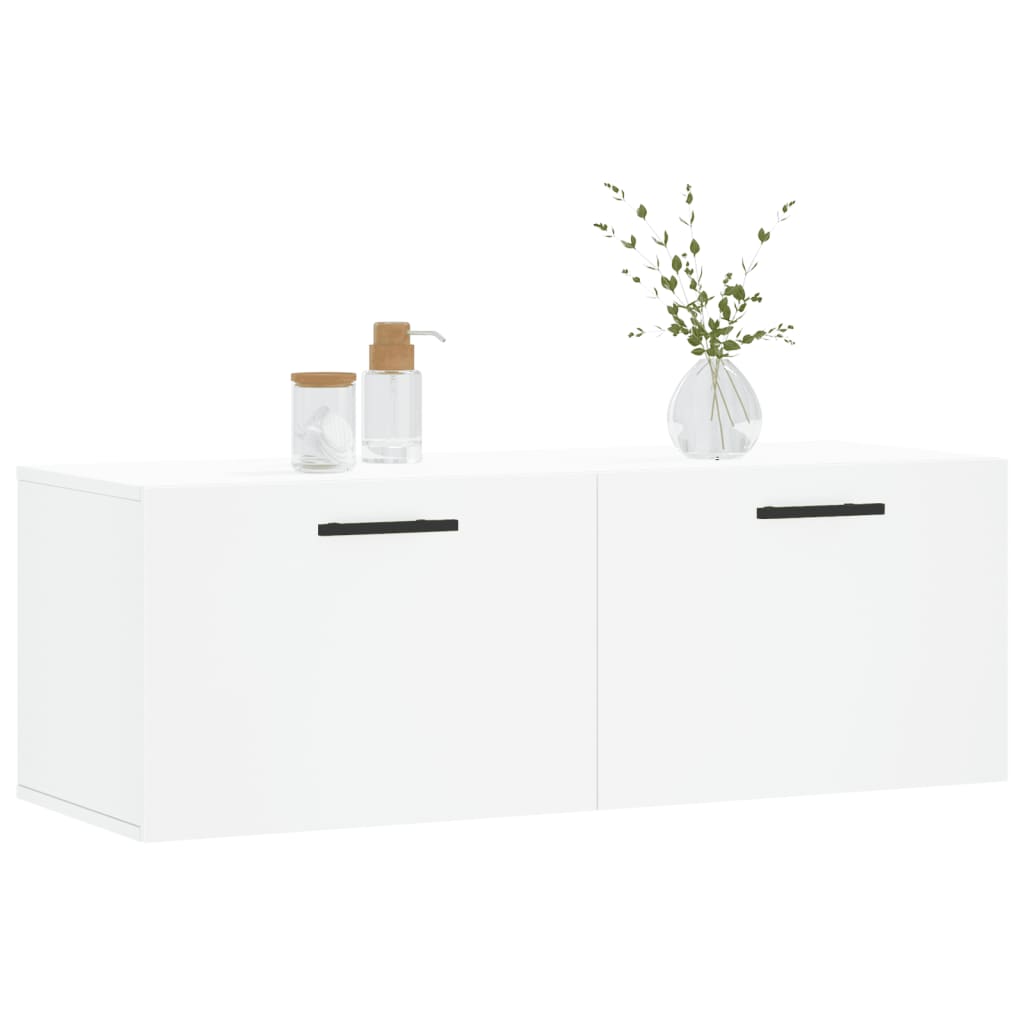 Zidni ormarić bijeli 100 x 36,5 x 35 cm od konstruiranog drva
