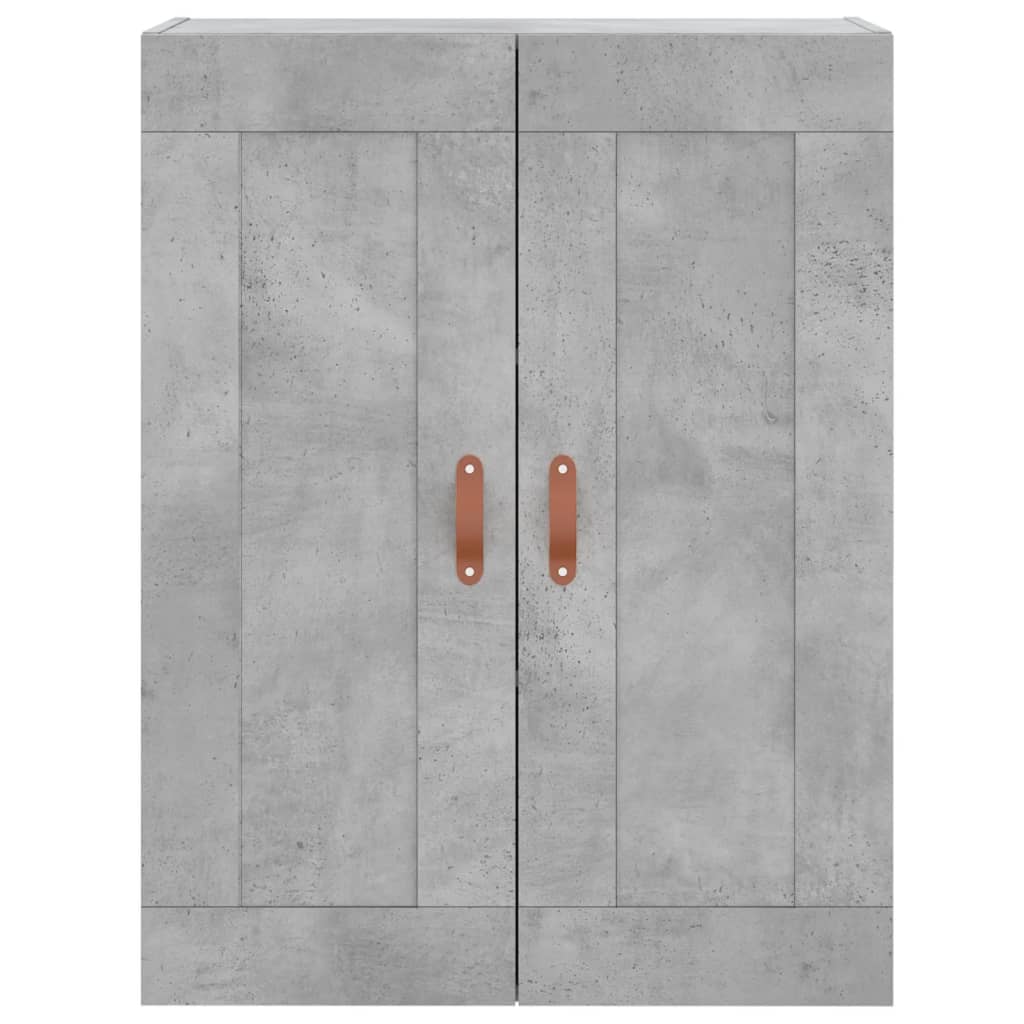 Zidni ormarić siva boja betona 69,5x34x90 cm konstruirano drvo