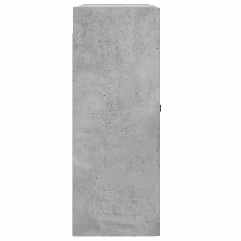 Zidni ormarić siva boja betona 69,5x34x90 cm konstruirano drvo