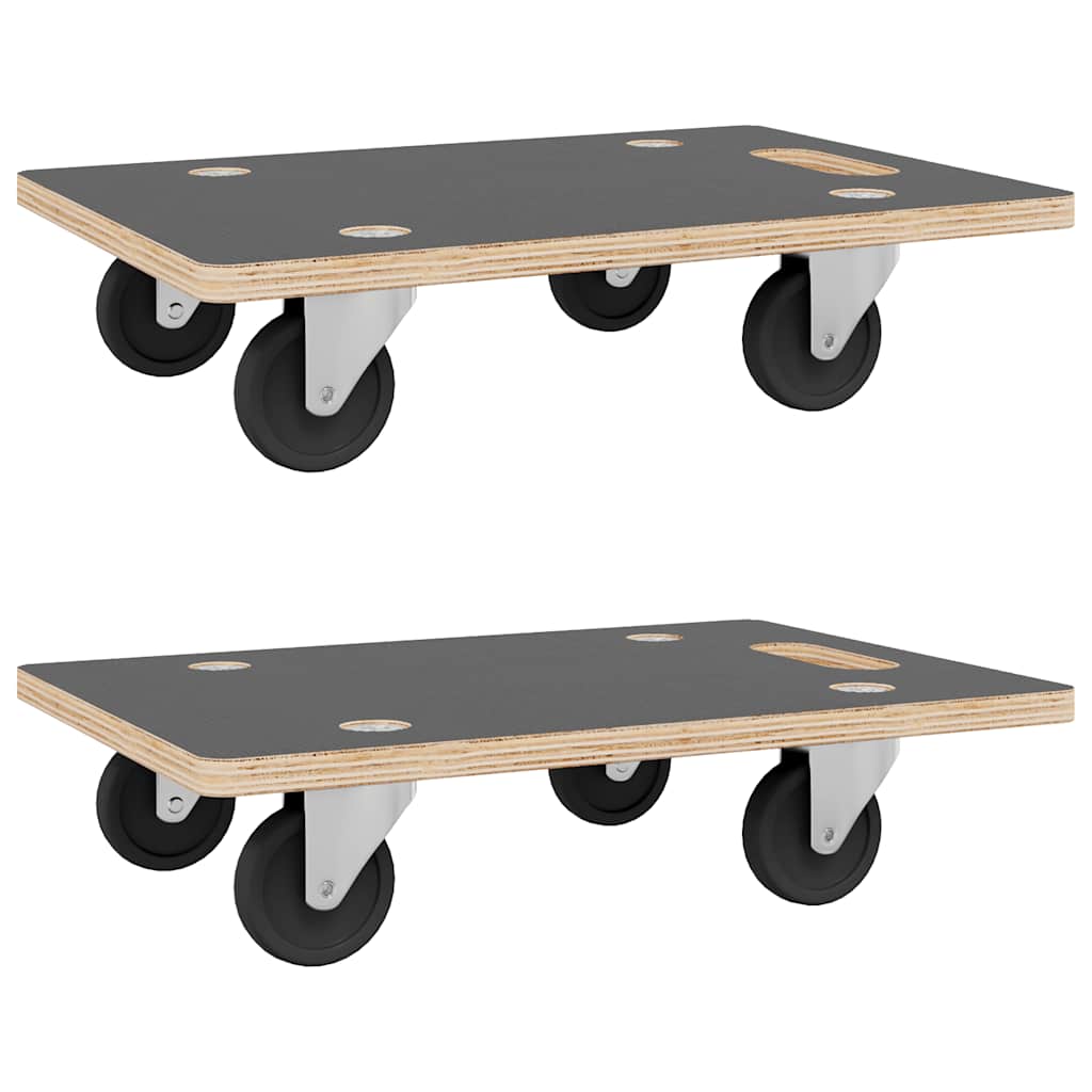 Transportna kolica 2 kom pravokutna 50 x 35 x 11,5 cm 250 kg