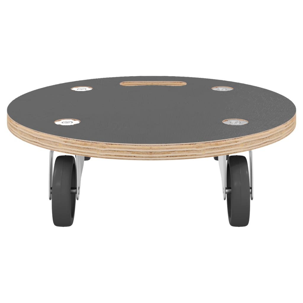 Transportna kolica 2 kom pravokutna Ø 38 x 11,5 cm 250 kg