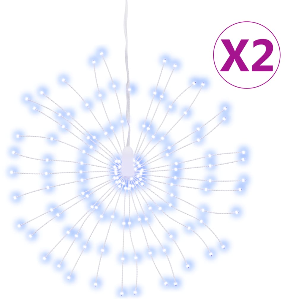 Božićna svjetla zvjezdani prasak 140 LED 2 k hladna bijela 17cm