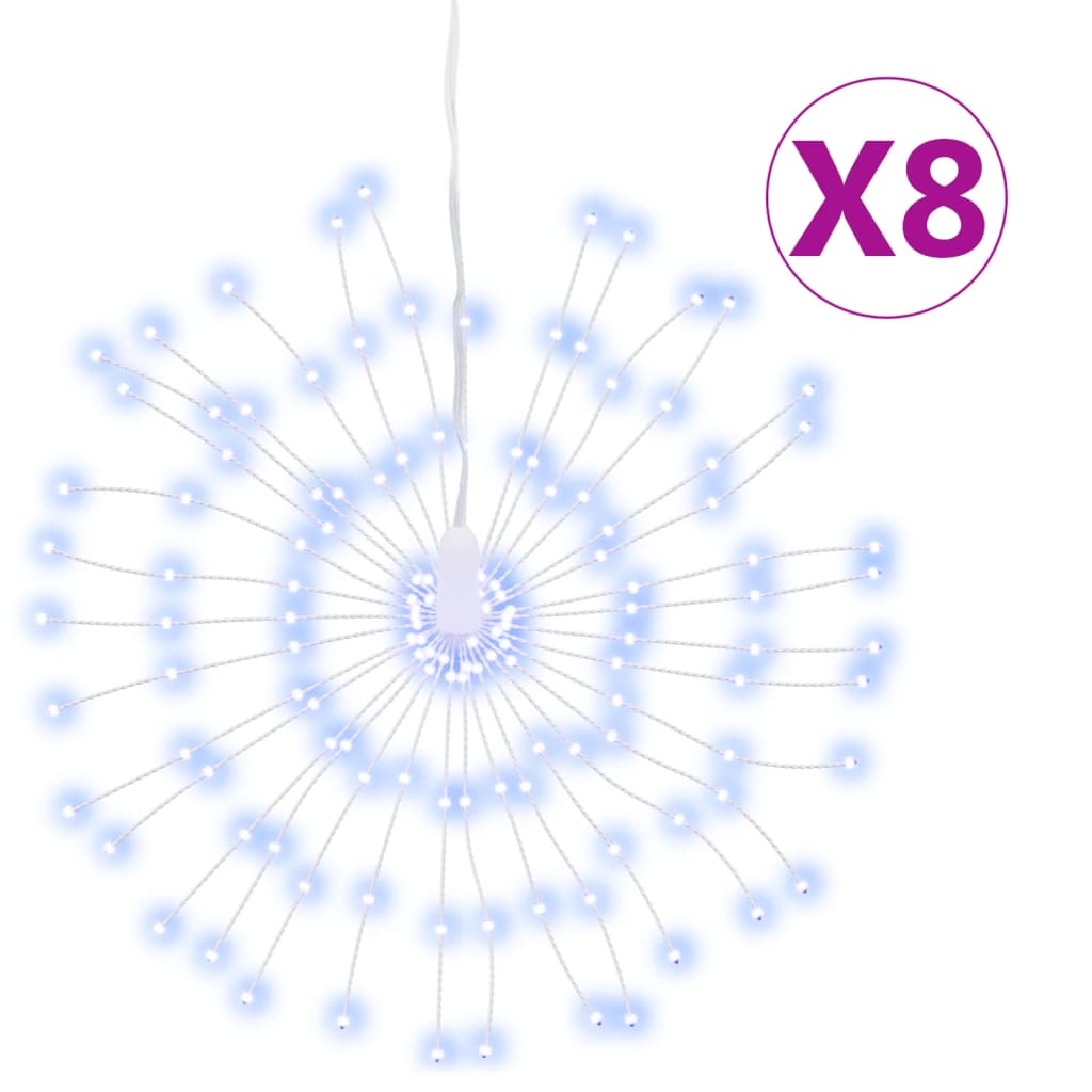 Božićna svjetla zvjezdani prasak 140 LED 8 k hladna bijela 17cm