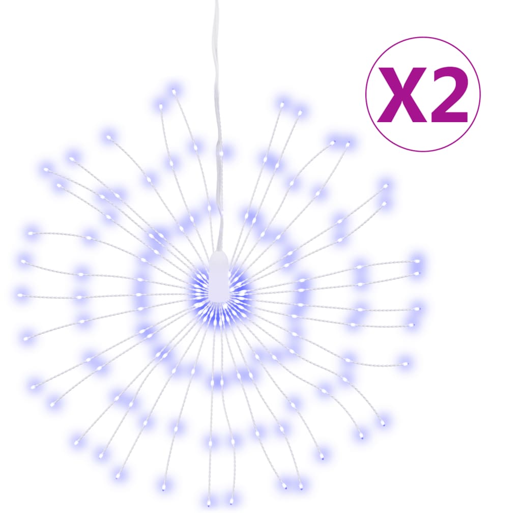 Božićna svjetla zvjezdani prasak 140 LED 2 k plava 17 cm