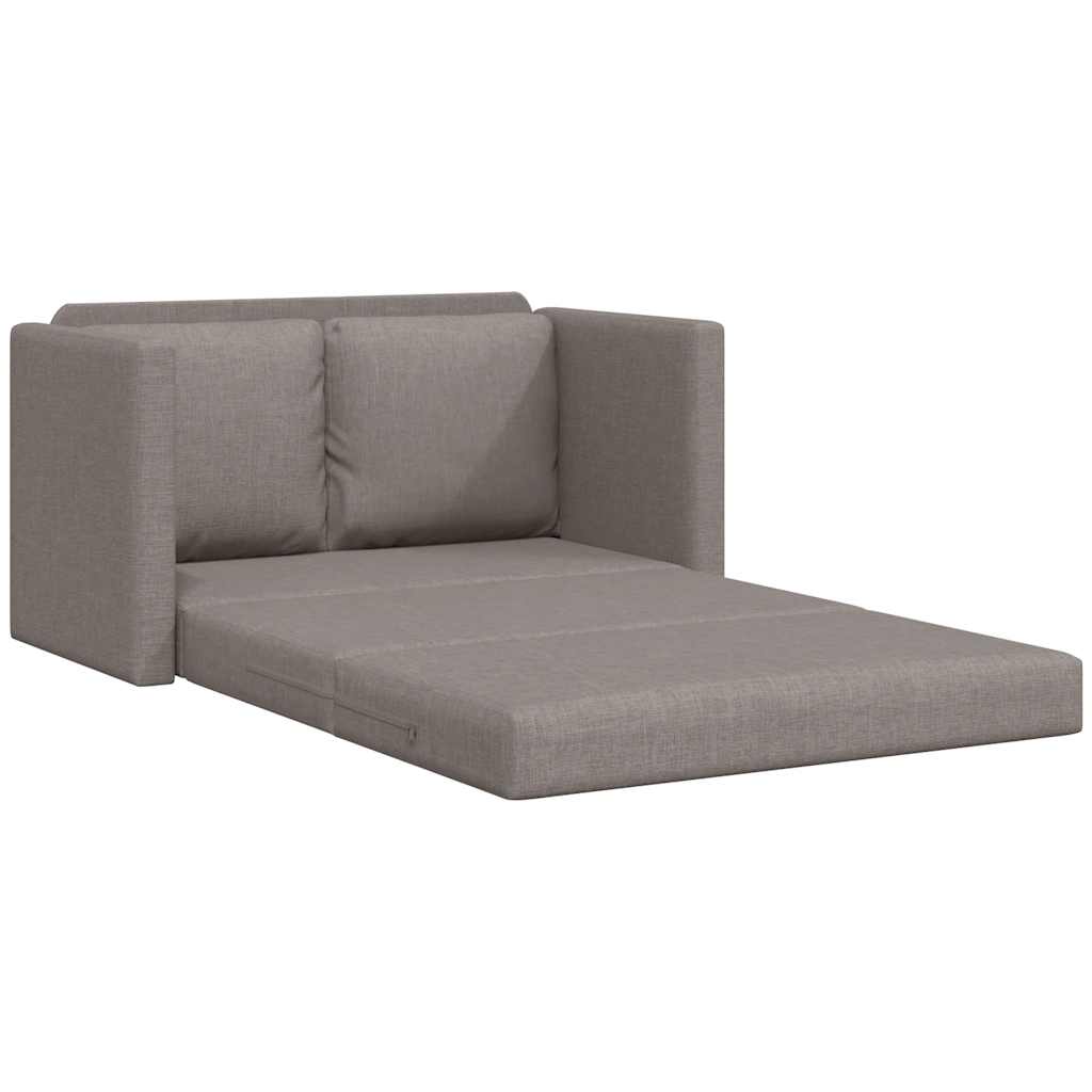 Podni kauč na razvlačenje 2-u-1 smeđesivi 112x174x55 cm baršun
