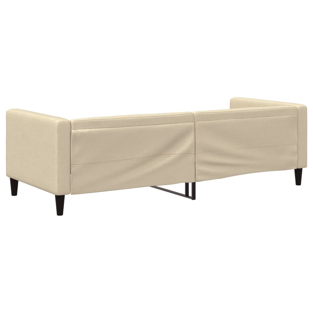 Dnevni krevet krem 80 x 200 cm od tkanine