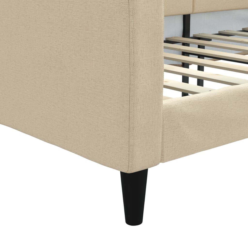 Dnevni krevet krem 80 x 200 cm od tkanine