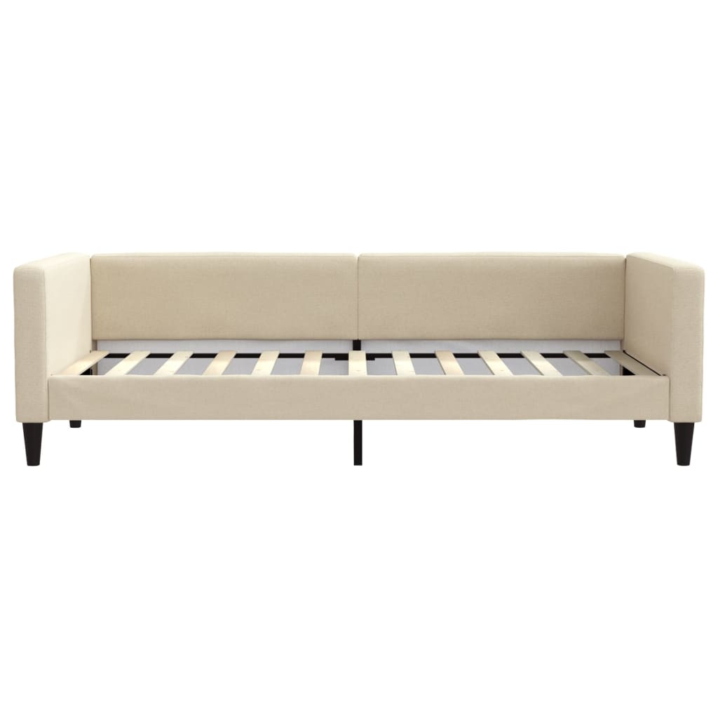 Dnevni krevet krem 90 x 200 cm od tkanine