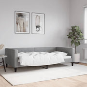 Dnevni krevet svjetlosivi 100 x 200 cm od tkanine
