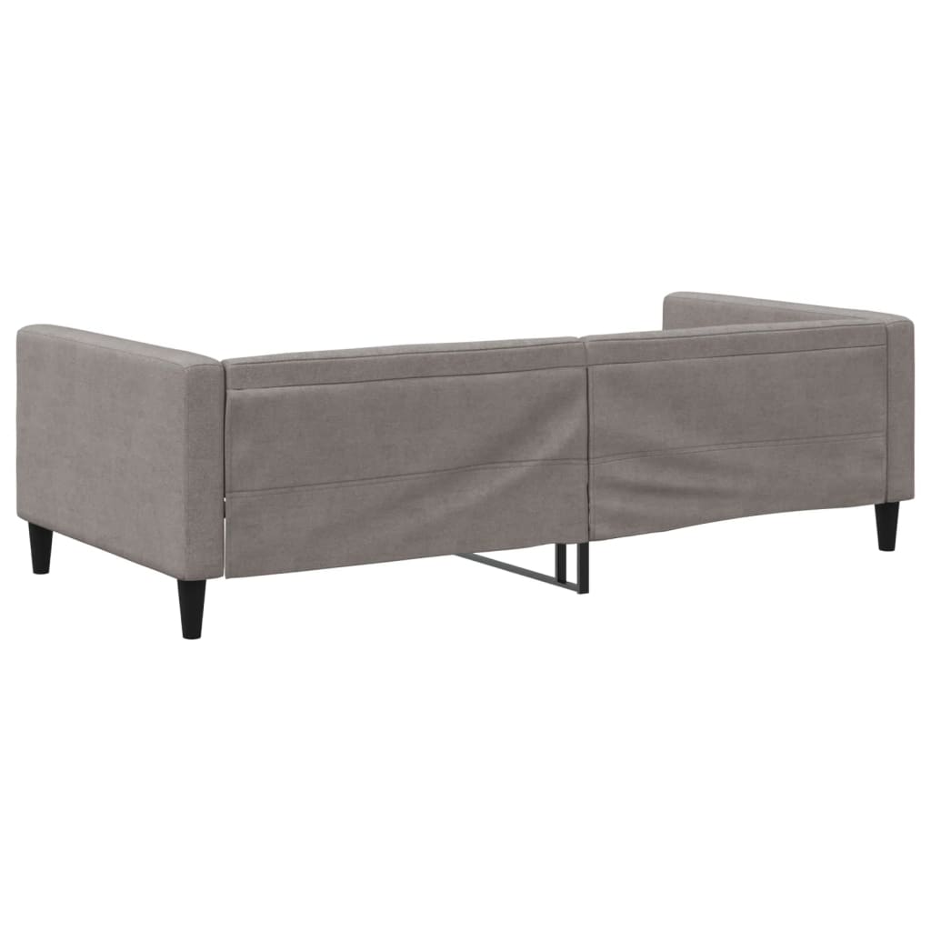 Dnevni krevet smeđesivi 100 x 200 cm od tkanine