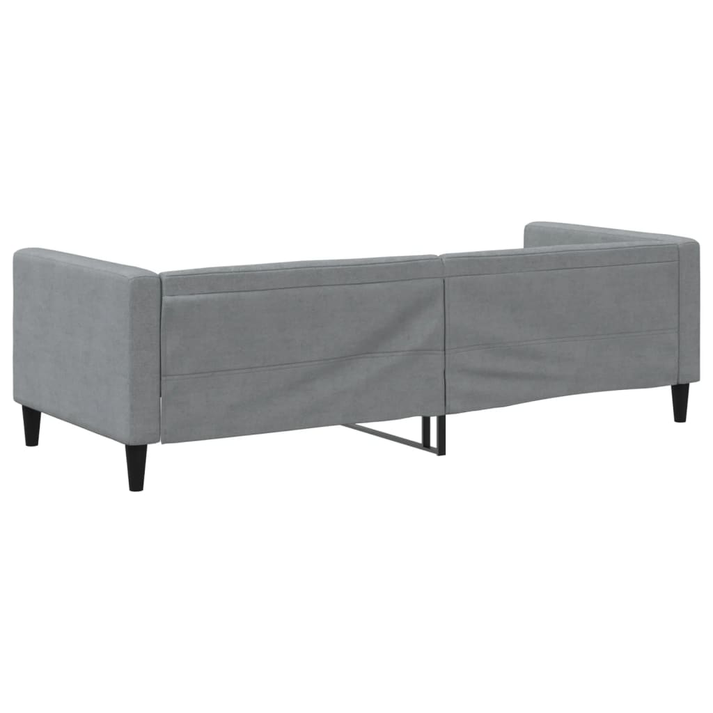 Dnevni krevet svjetlosivi 90 x 190 cm od tkanine