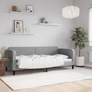 Dnevni krevet svjetlosivi 80 x 200 cm od tkanine