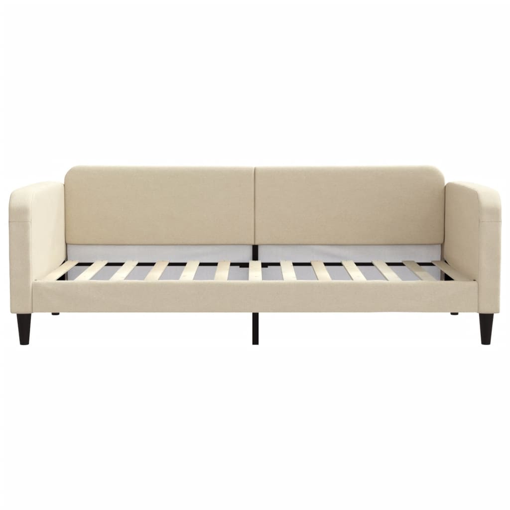 Dnevni krevet krem 90 x 200 cm od tkanine