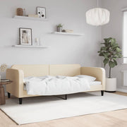 Dnevni krevet krem 90 x 200 cm od tkanine