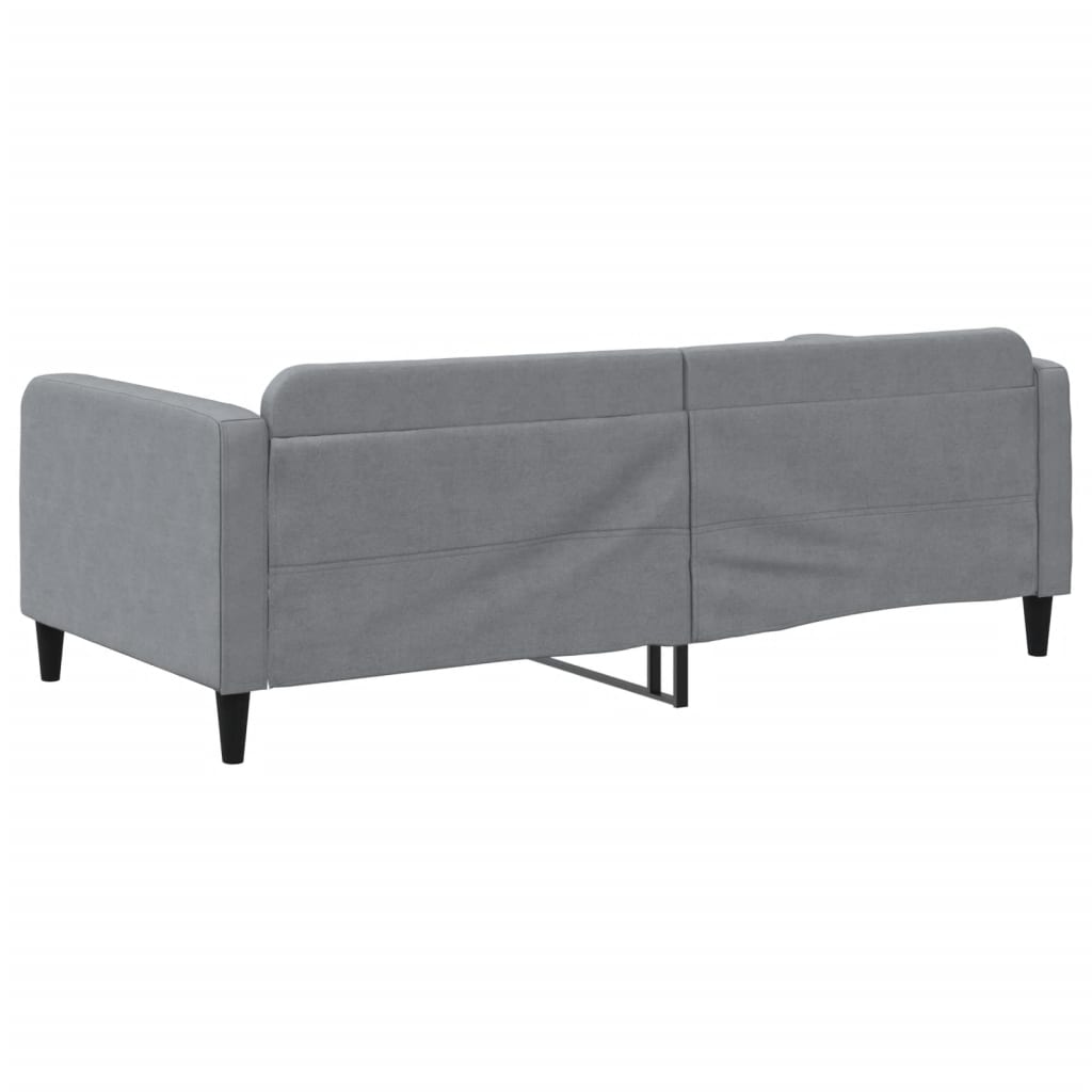 Dnevni krevet svjetlosivi 100 x 200 cm od tkanine