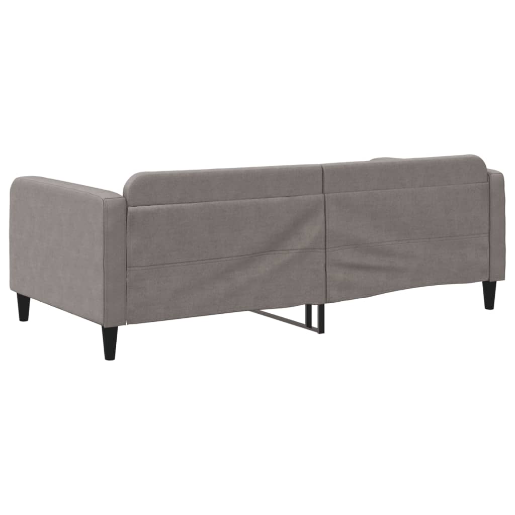 Dnevni krevet smeđesivi 100 x 200 cm od tkanine
