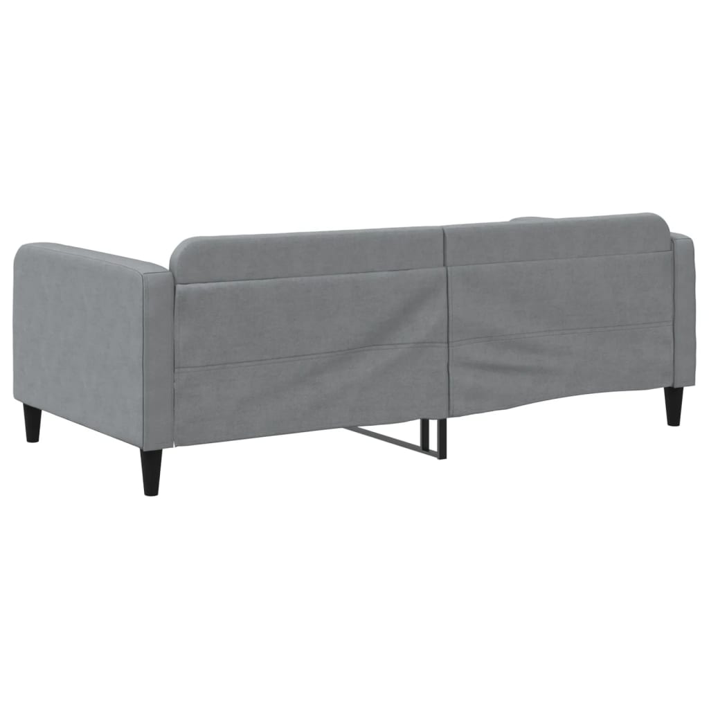 Dnevni ležaj svjetlosivi 100x190 cm tkanina