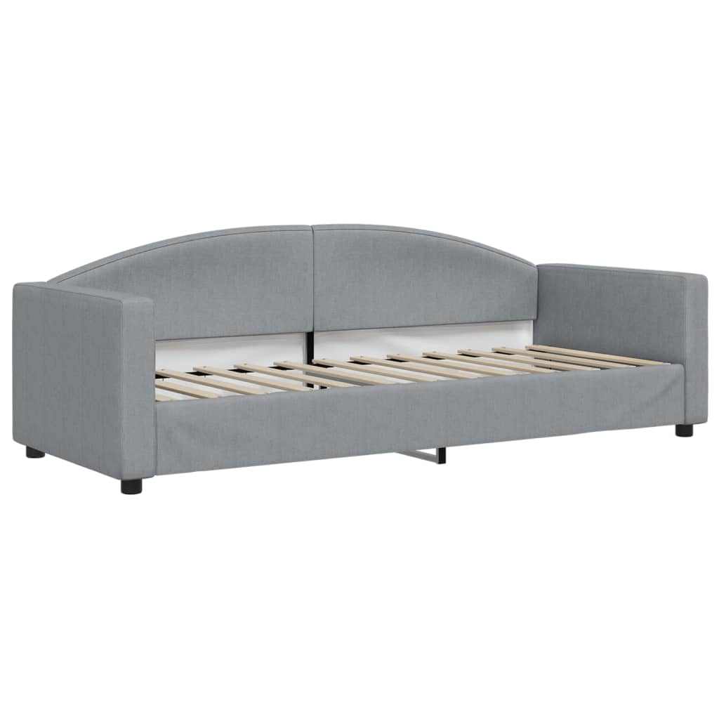 Dnevni krevet svjetlosivi 80 x 200 cm od tkanine