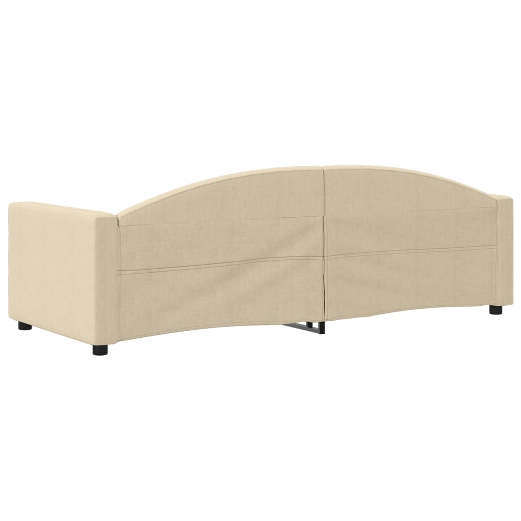 Dnevni krevet krem 80 x 200 cm od tkanine