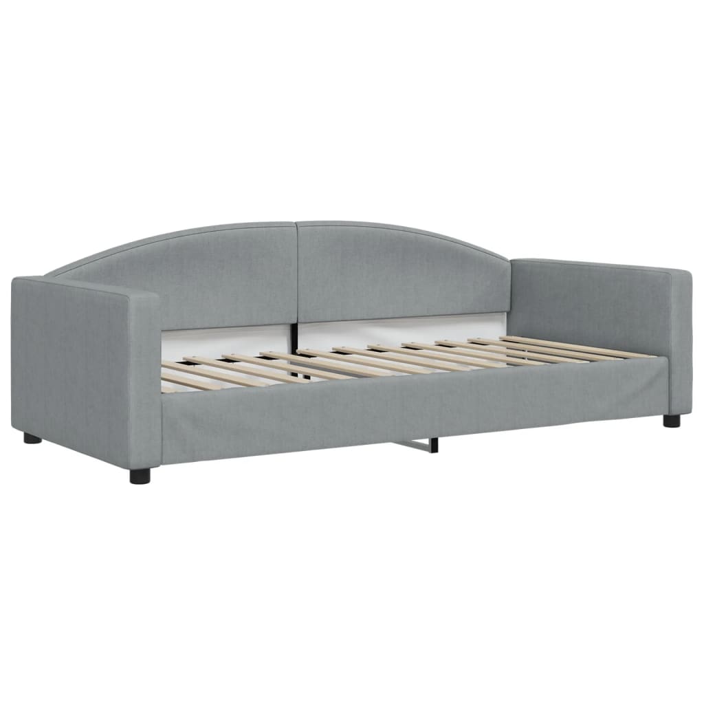 Dnevni krevet svjetlosivi 90 x 200 cm od tkanine