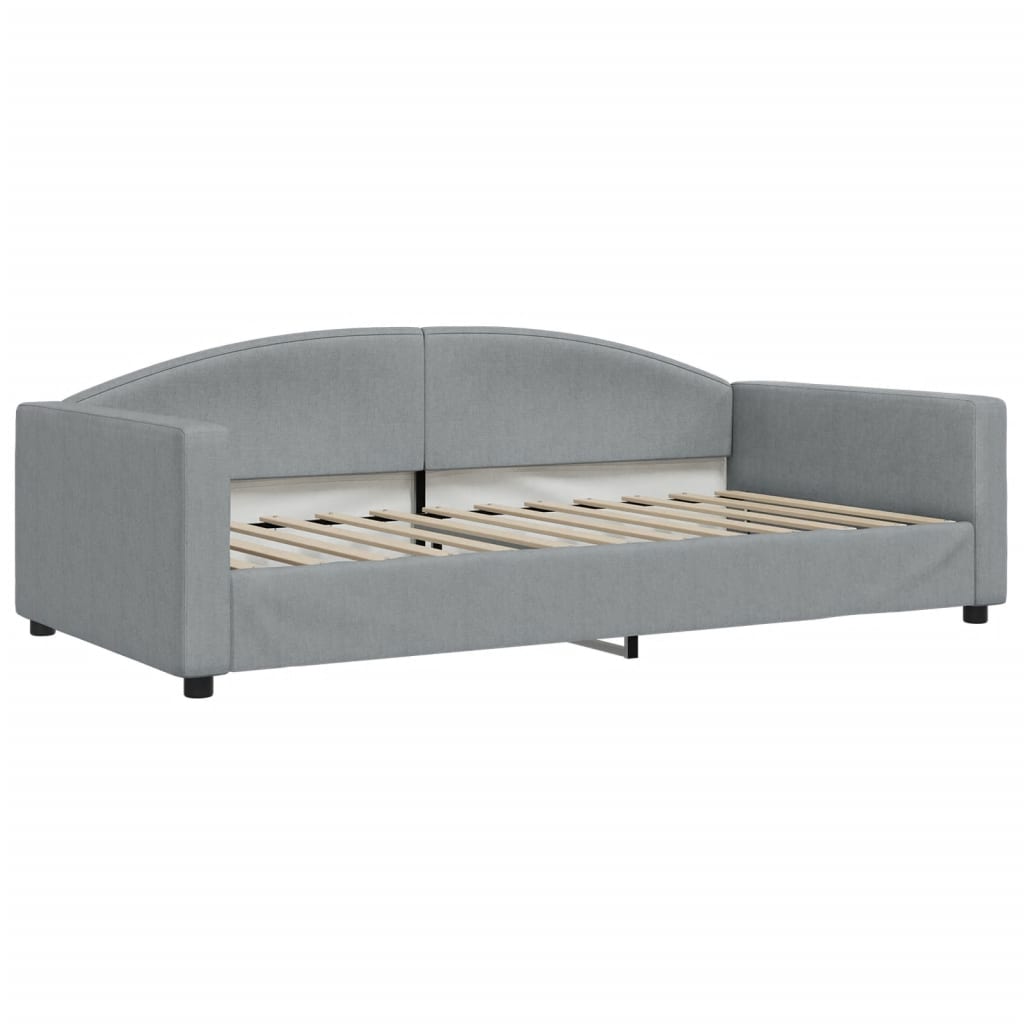 Dnevni krevet svjetlosivi 100 x 200 cm od tkanine