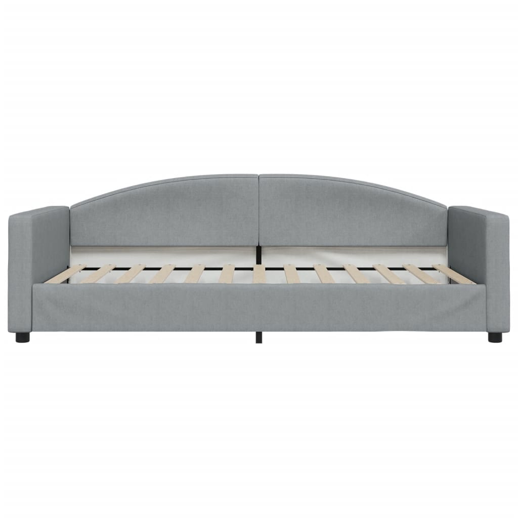 Dnevni krevet svjetlosivi 100 x 200 cm od tkanine