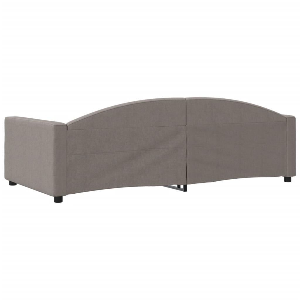 Dnevni krevet smeđesivi 100 x 200 cm od tkanine