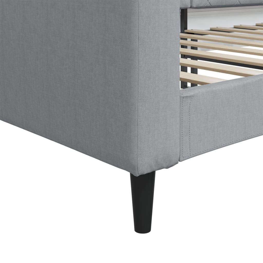 Dnevni krevet svjetlosivi 80 x 200 cm od tkanine