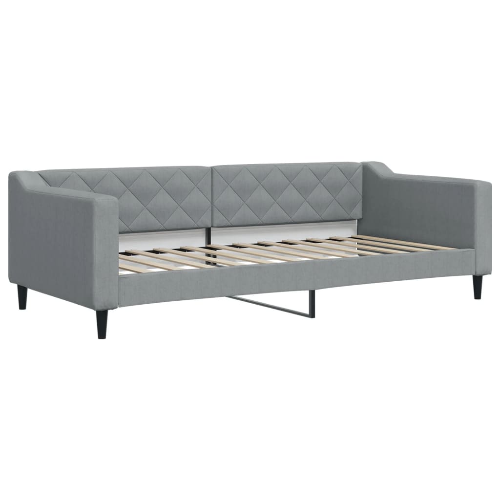 Dnevni krevet svjetlosivi 90 x 200 cm od tkanine