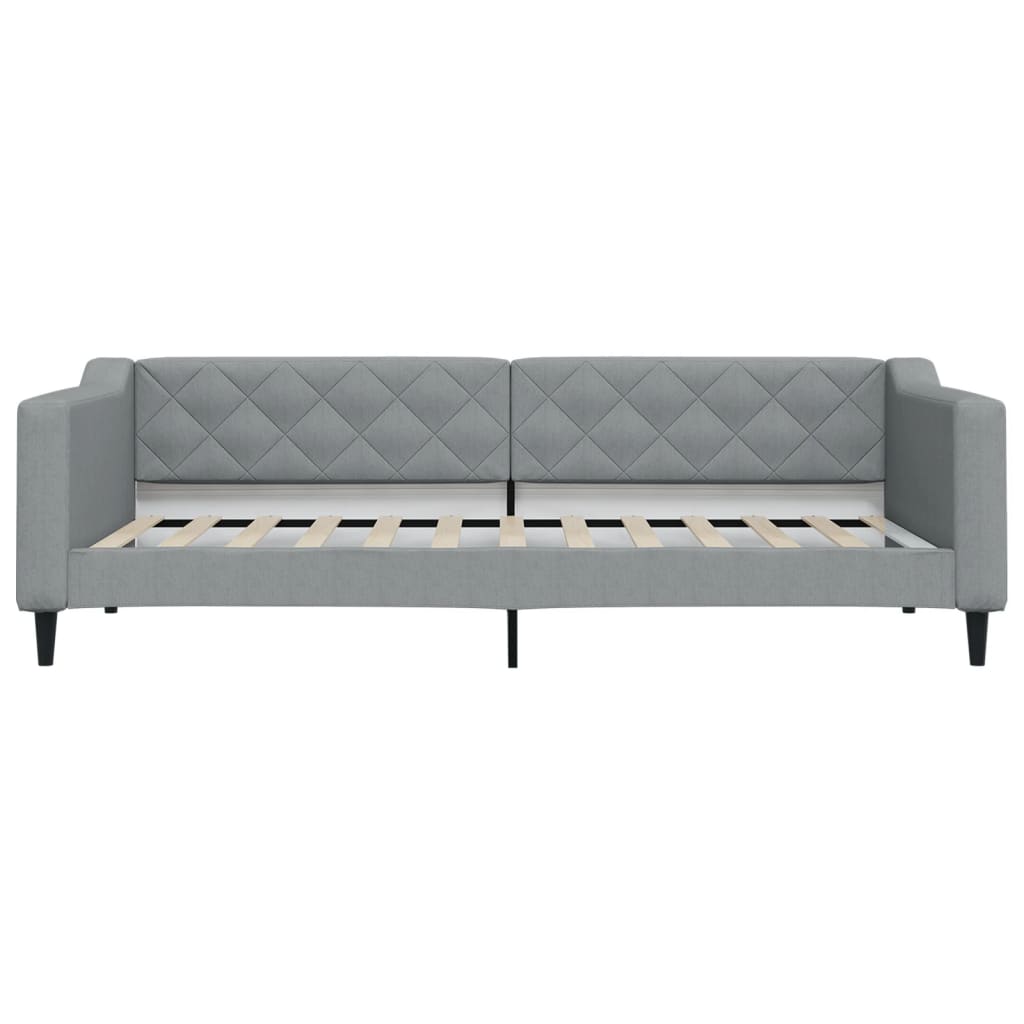 Dnevni krevet svjetlosivi 90 x 200 cm od tkanine