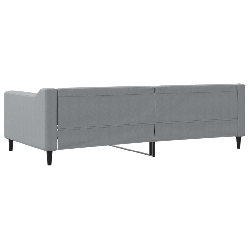 Dnevni krevet svjetlosivi 100 x 200 cm od tkanine