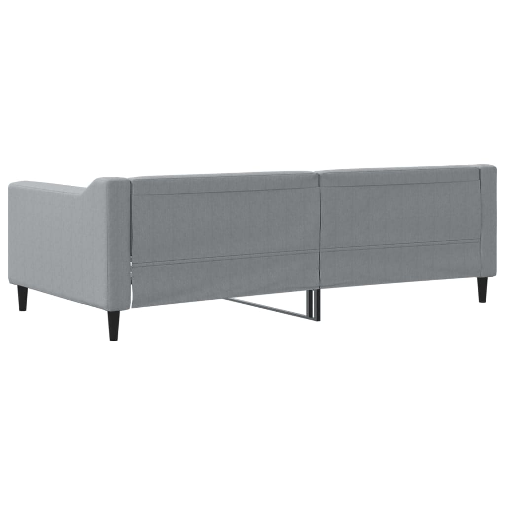 Dnevni krevet svjetlosivi 90 x 190 cm od tkanine