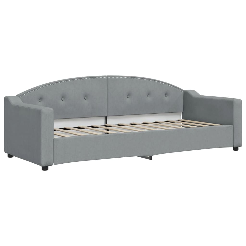 Dnevni krevet svjetlosivi 80 x 200 cm od tkanine