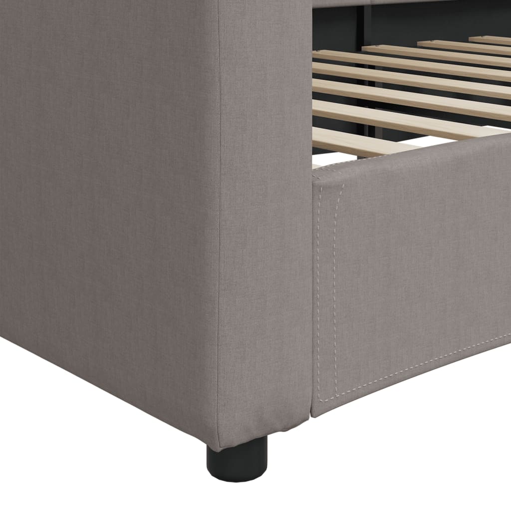 Dnevni krevet smeđesivi 80 x 200 cm od tkanine
