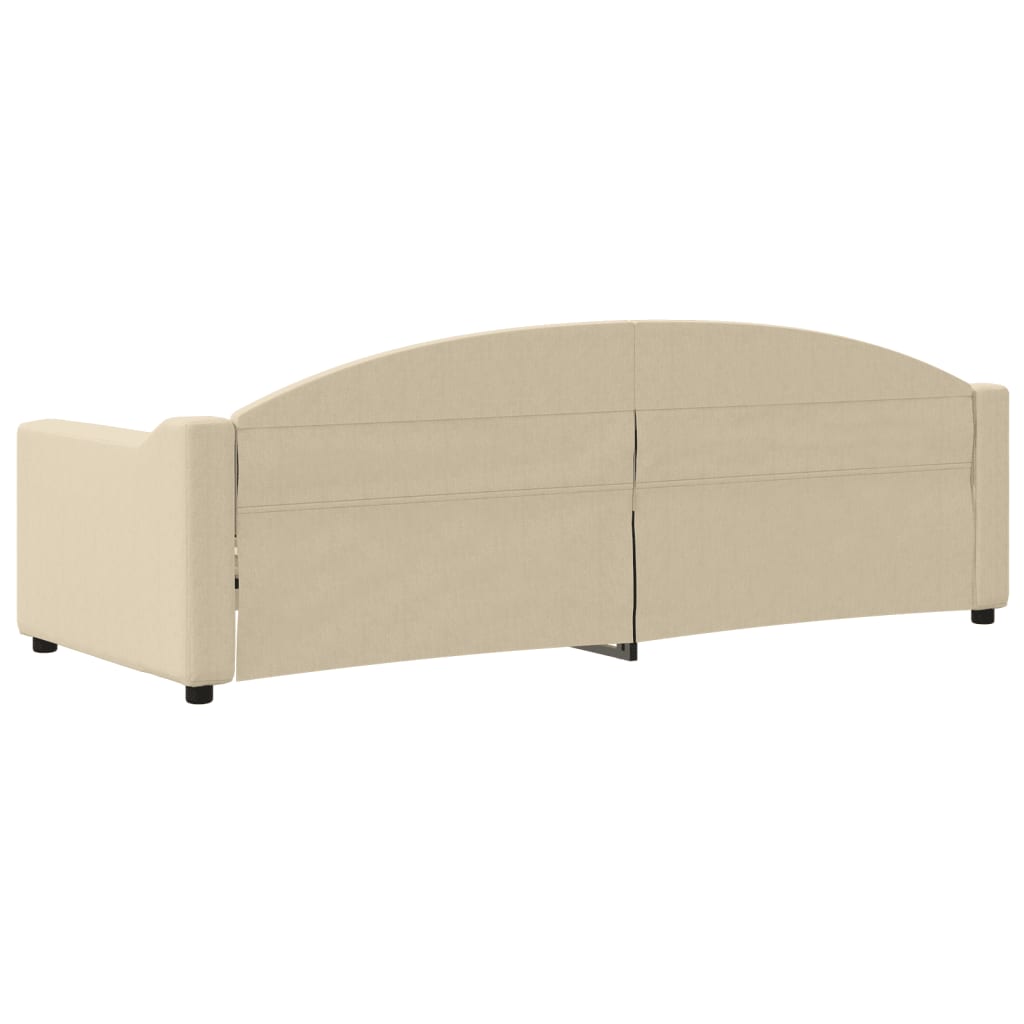 Dnevni krevet krem 80 x 200 cm od tkanine