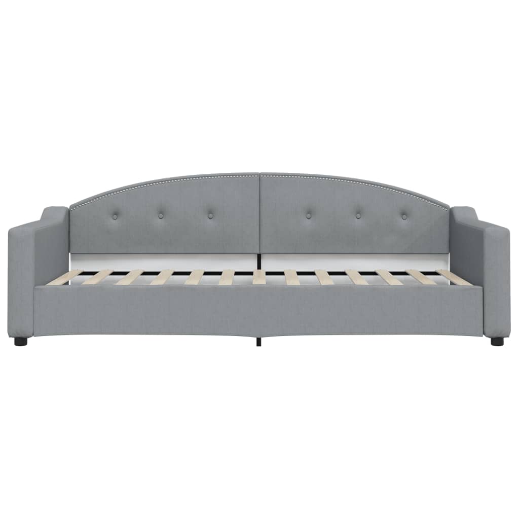 Dnevni krevet svjetlosivi 90 x 200 cm od tkanine