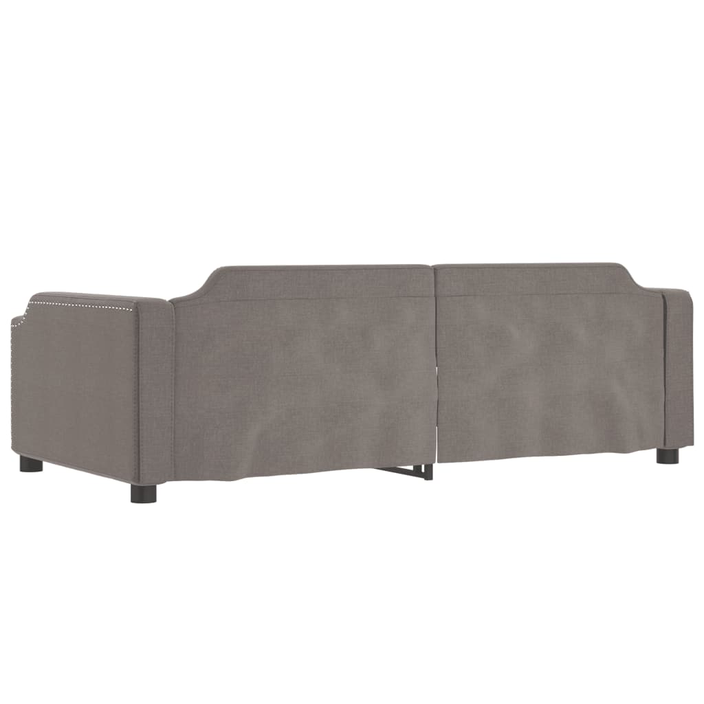Dnevni krevet smeđesivi 100 x 200 cm od tkanine
