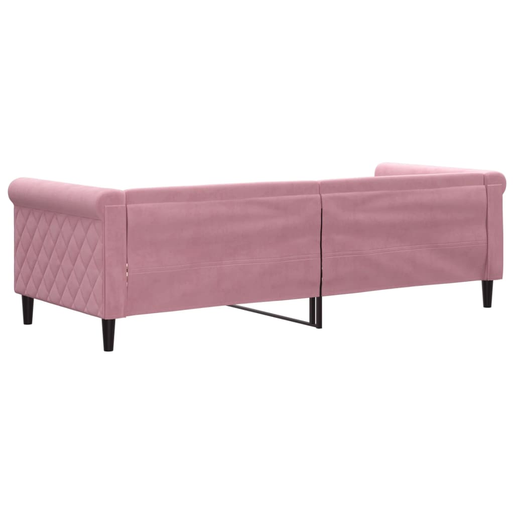 Dnevni krevet ružičasti 80 x 200 cm baršunasti