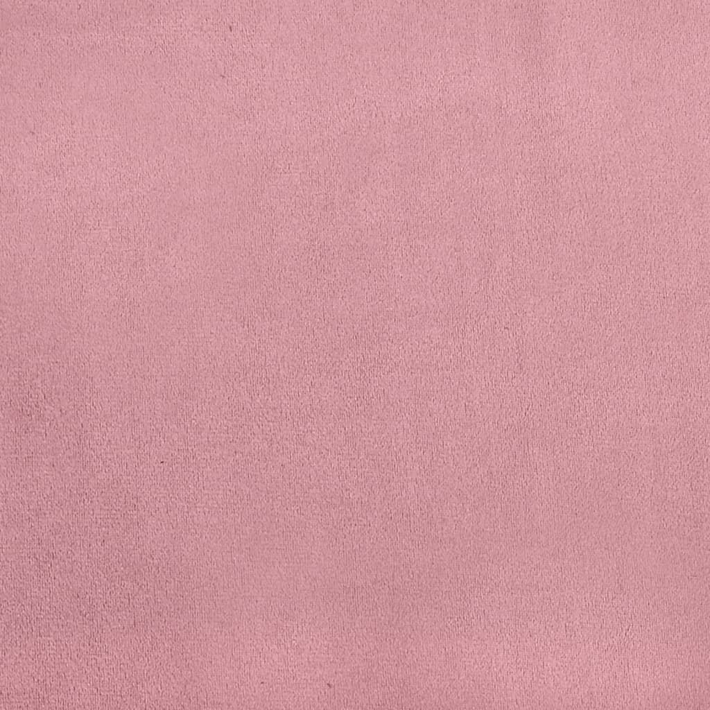 Dnevni krevet ružičasti 100 x 200 cm baršunasti