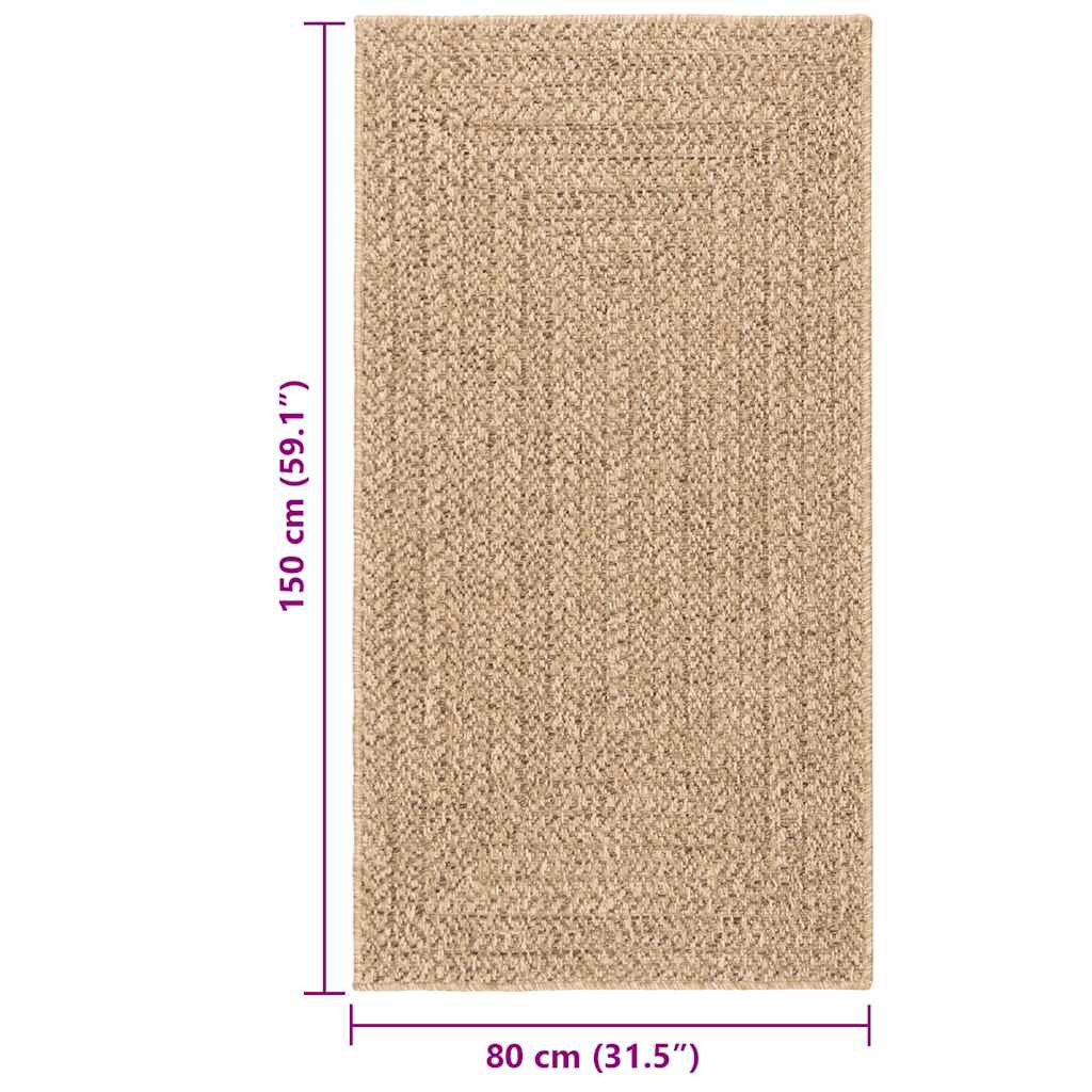 Tepih ZIZUR 80 x 150 cm s izgledom jute unutarnji i vanjski
