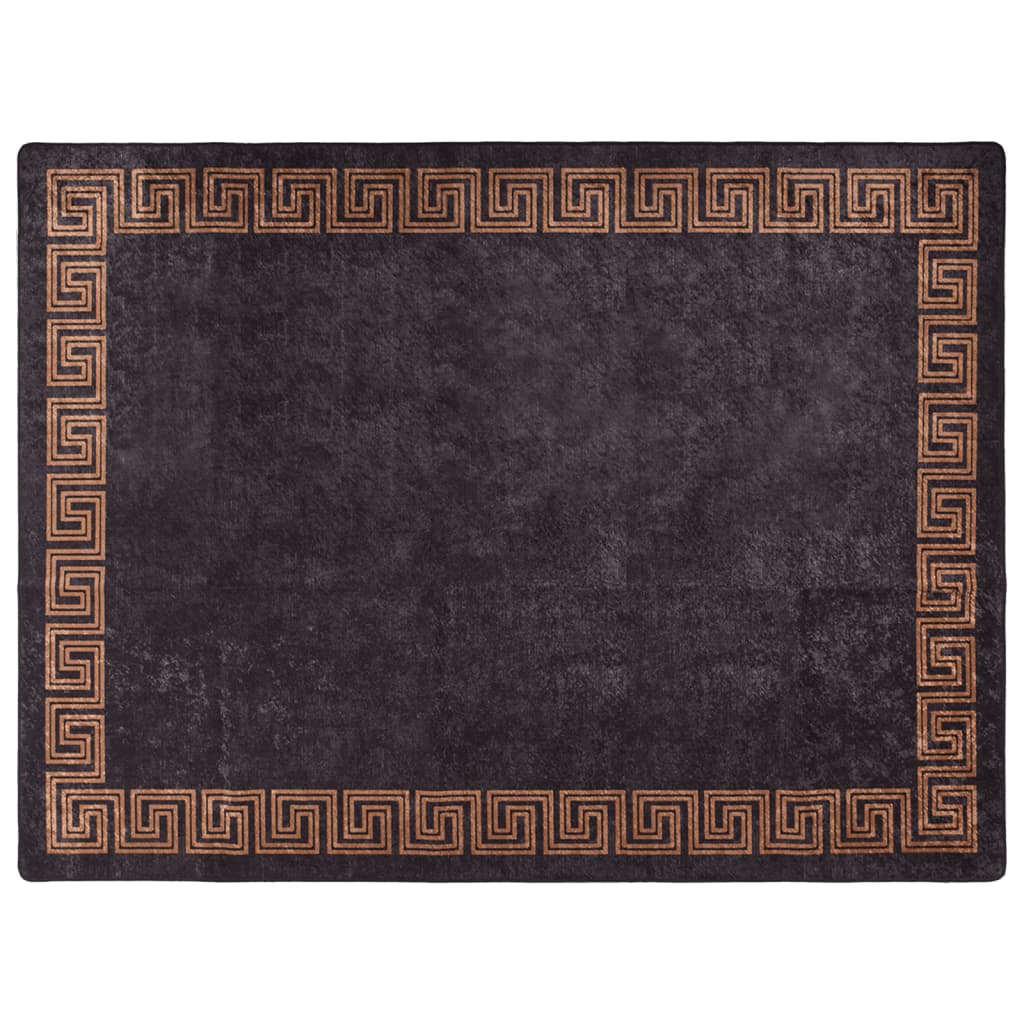 Perivi tepih crno-zlatni 400 x 300 cm