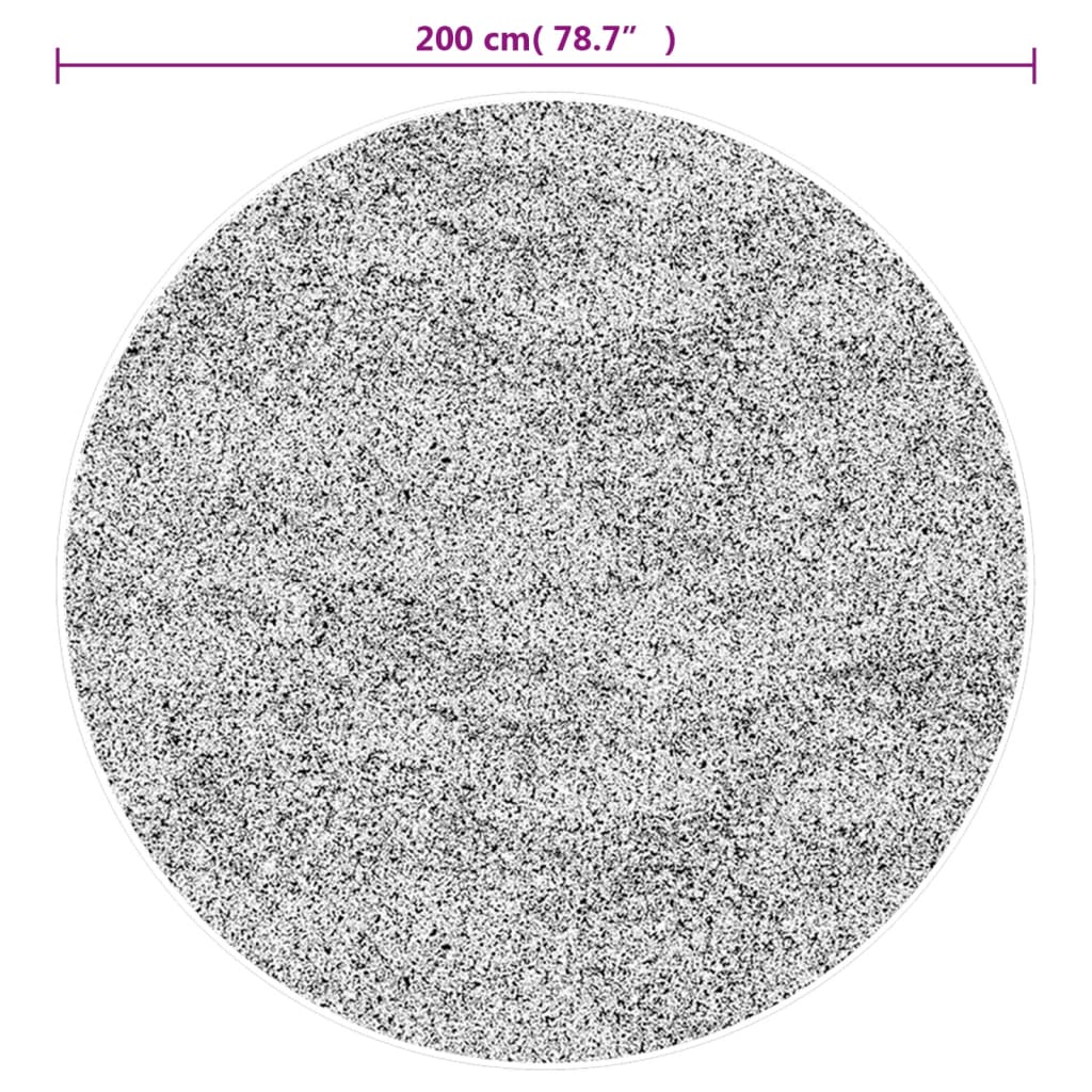 Perivi tepih sivi Ø 200 cm