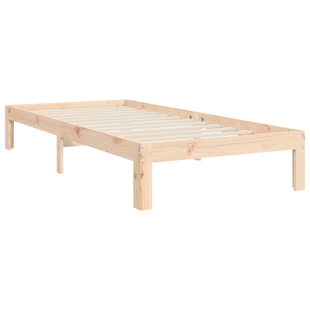 Okvir kreveta bez madraca 90 x 200 cm od masivne borovine