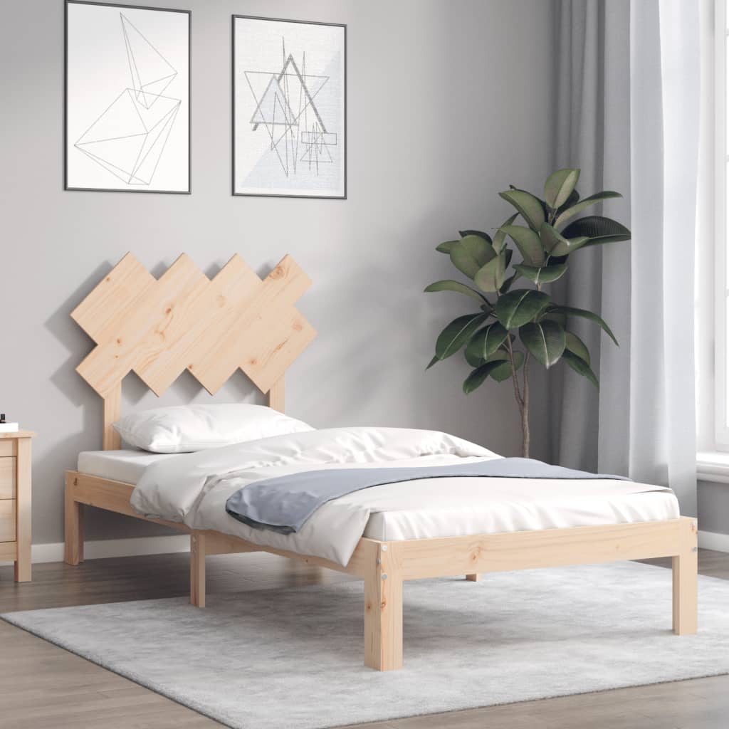 Okvir kreveta bez madraca 90 x 200 cm od masivne borovine