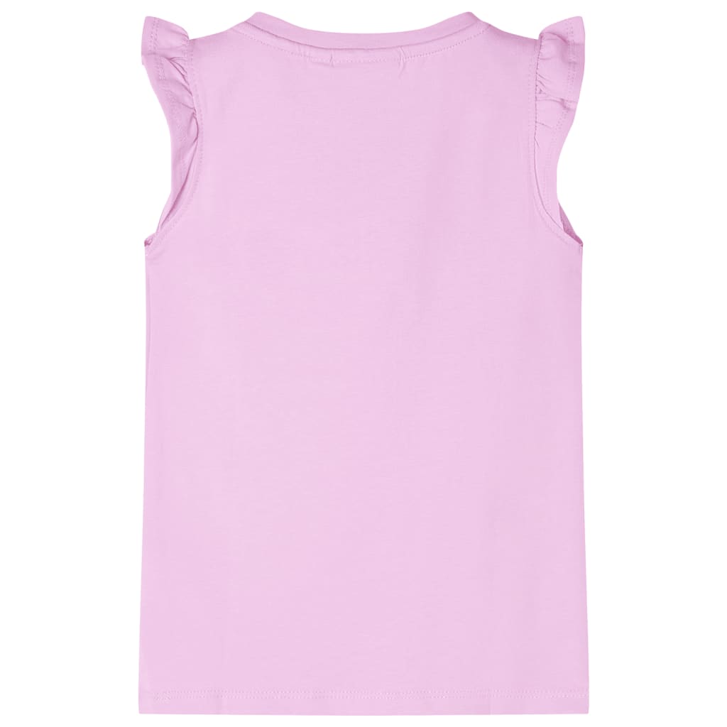 Dječja majica s volanima na rukavima ljubičasta 128