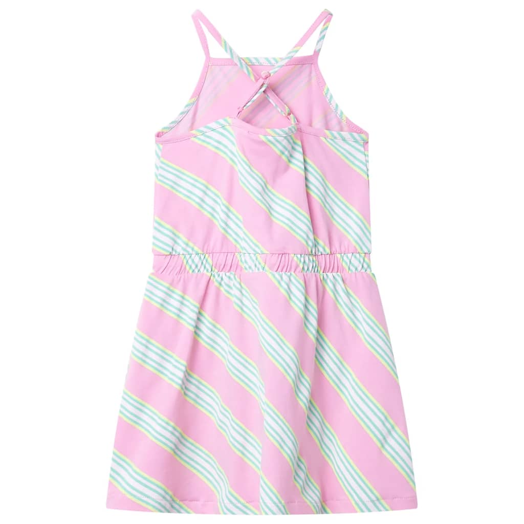 Dječja haljina bez rukava s vezicom ružičasta 116