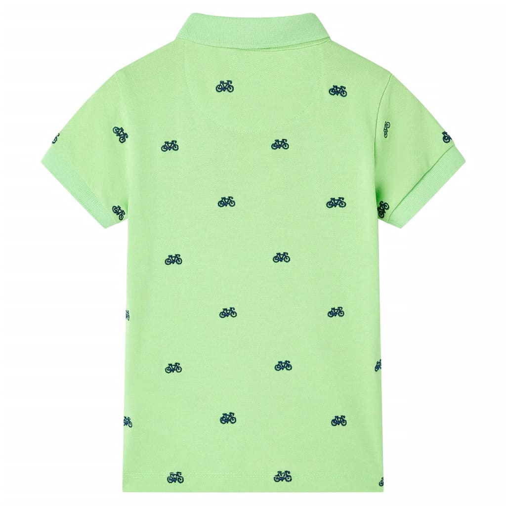 Dječja polo majica neonskozelena 92